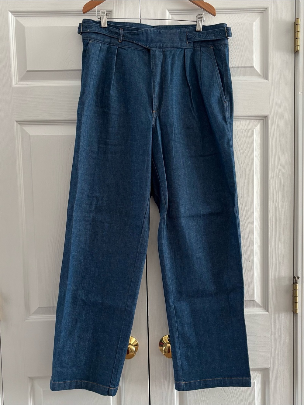 Todd Snyder Denim Trousers with Front Pleats